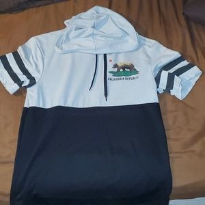 Carbon California short sleeve hoodie